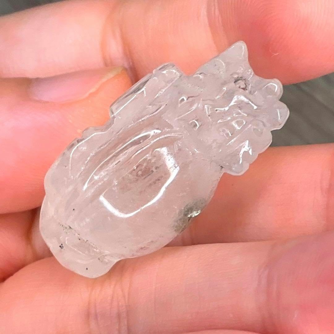 天然石 オーロラ&パイライトインクォーツ パイライトインクォーツ 龍亀